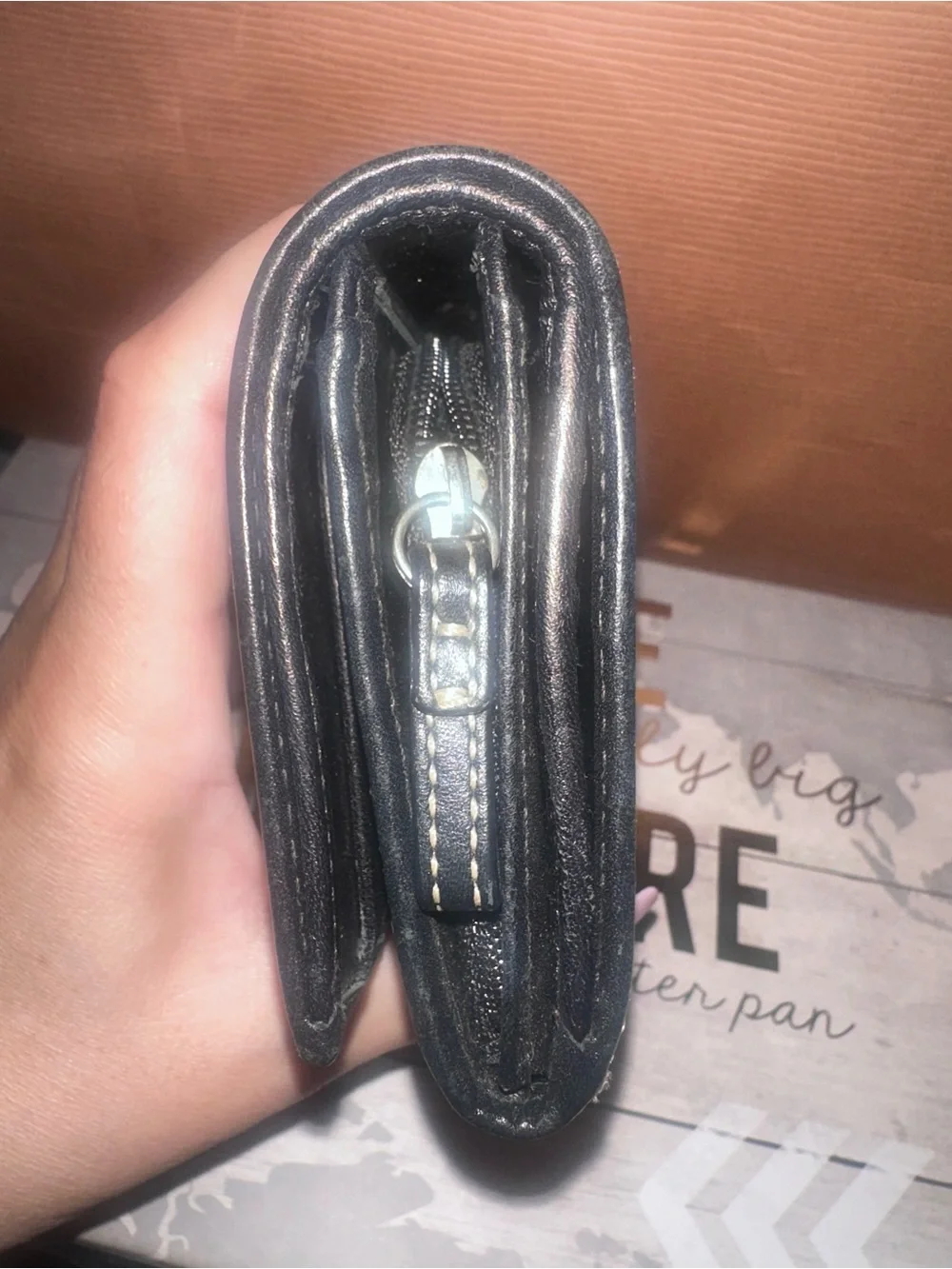 Vintage Coach SoHo Black Signature Jacquard Wallet with Buckle Detail!